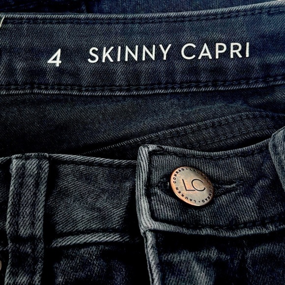 Lauren Conrad Women’s Black Skinny Capri Jeans Size 4 - Picture 4 of 5